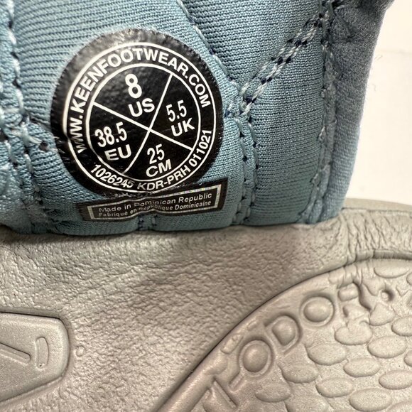 Keen Womens Size 8 US Gray & Blue Waterproof Outdoor Sandals - Picture 5 of 8